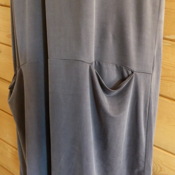 Dolan Anthropologie Lola Cocoon Tunic Flowy Slinky HI Low Round Hem Dress S - Picture 4 of 8